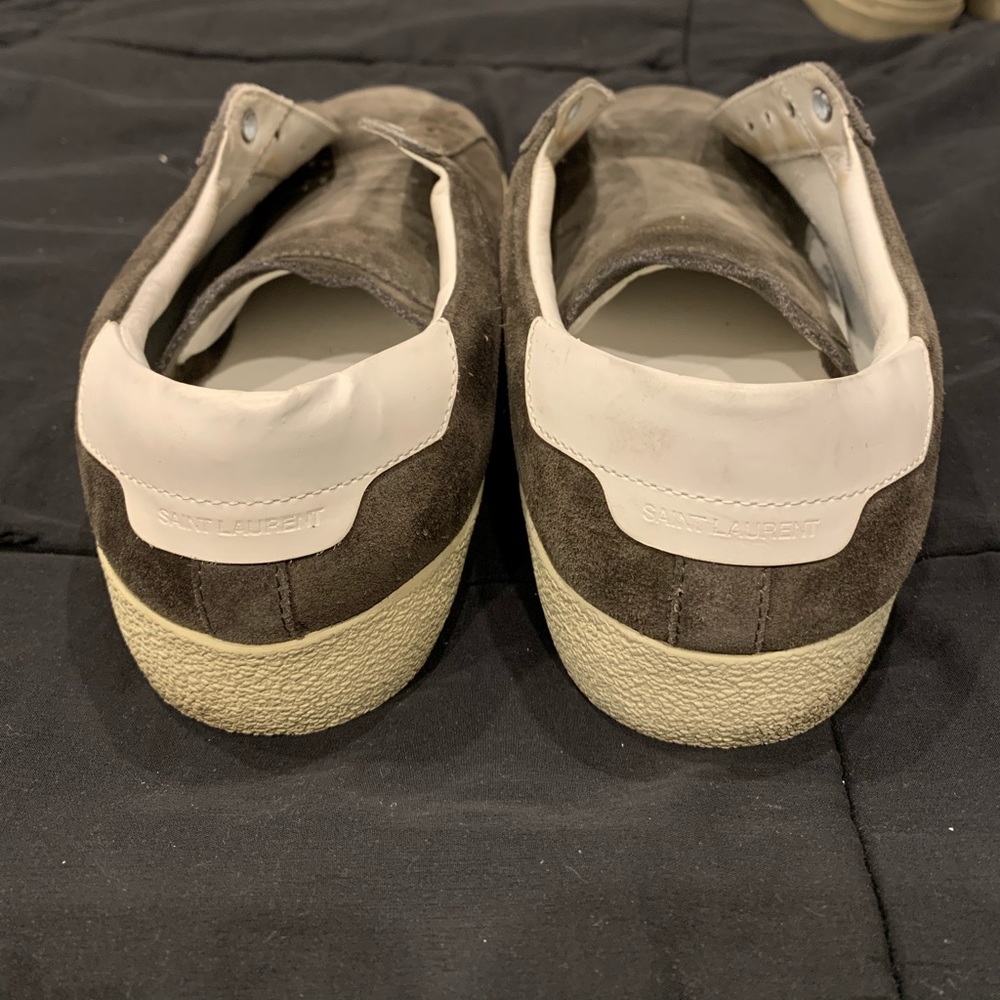 SAINT LAURENT Suede Soho Mens Court Classic Sneakers - Picture 6 of 7